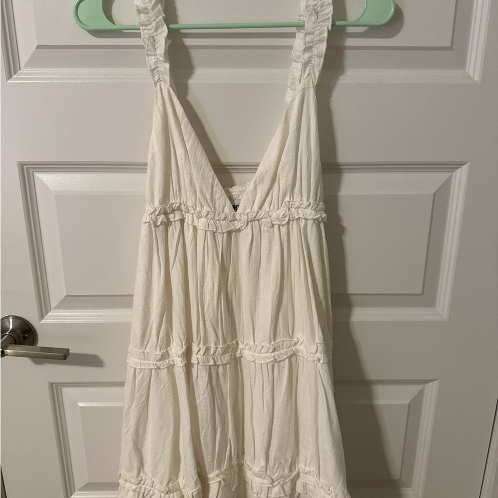 Princess Polly Cream Ruffled Chemise
